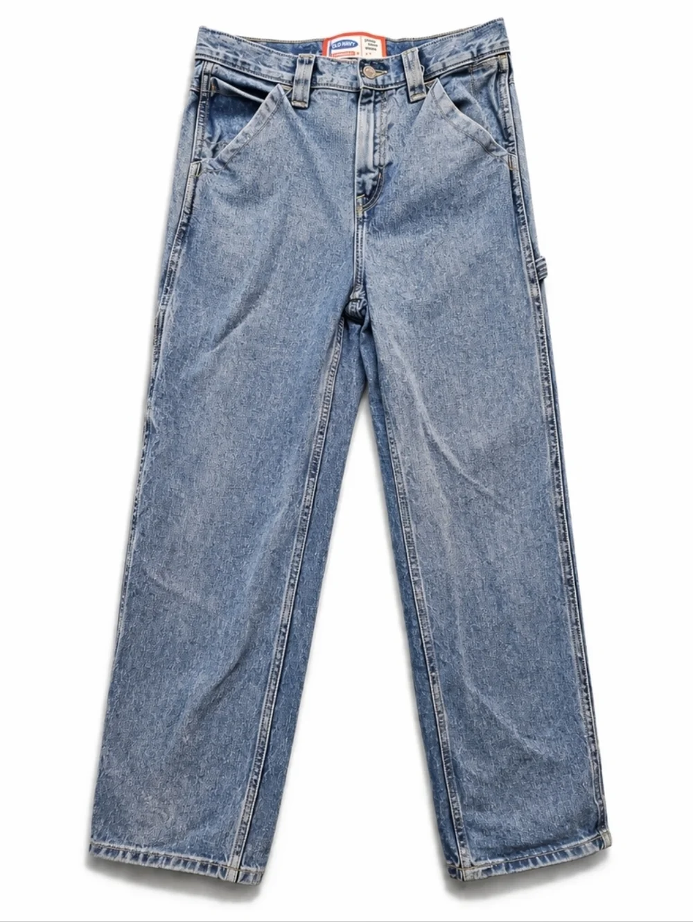 Vintage Old Navy Painter Carpenter Jeans Boys 14 Adjustable Waist Denim 90s